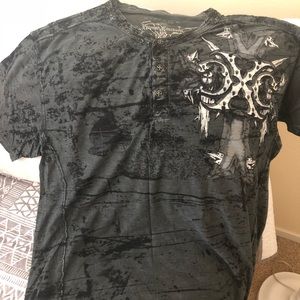 Button down extreme couture T-shirt (2xl)